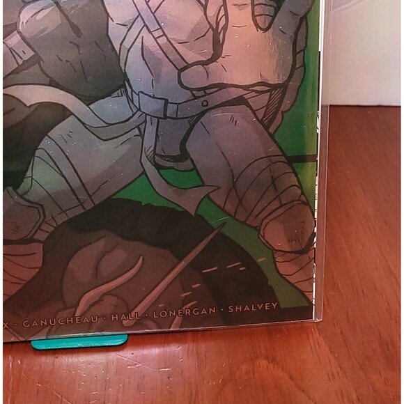 TEENAGE MUTANT NINJA TURTLES BLACK WHITE & GREEN #1 1:10 Inc Ganucheau Variant - Picture 4 of 5